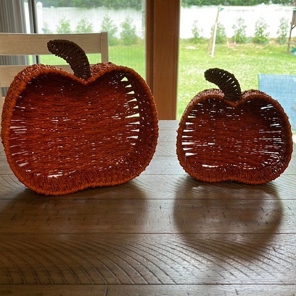 Other - 2 cute pumpkin baskets